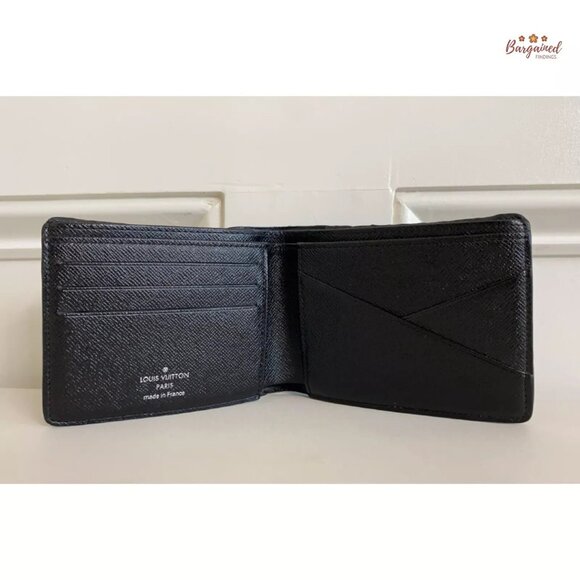 Authentic Louis Vuitton Gray/Black Damier Graphite Canvas Leather Multiple Walle - Picture 11 of 12